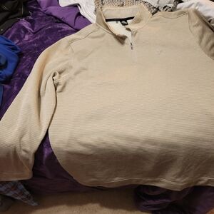 Under Armour Beige Golf Pullover